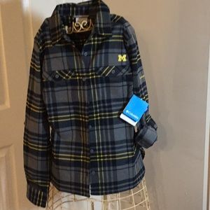 Columbia University of Michigan Flannel Shirt
